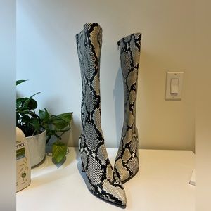 Snake skin boots
